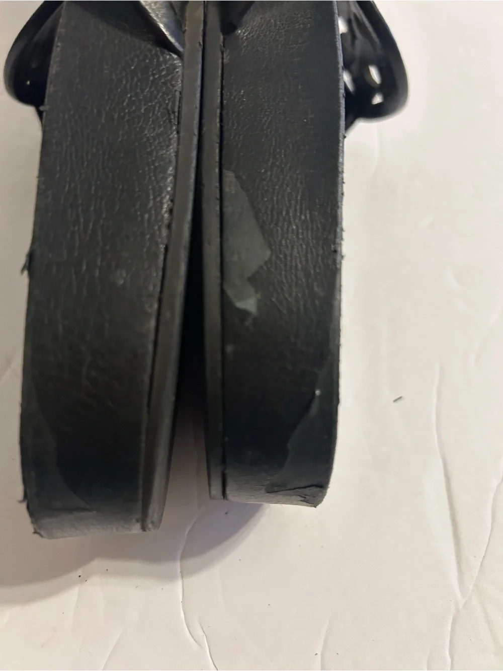 Tory Burch Black Logo Thong Sandals